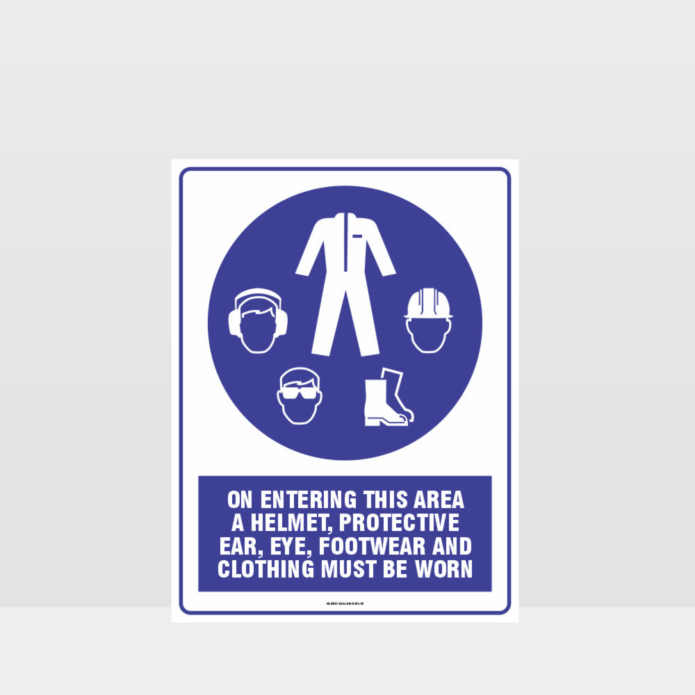 Custom Design Sign,Mandatory Entering This Area Sign