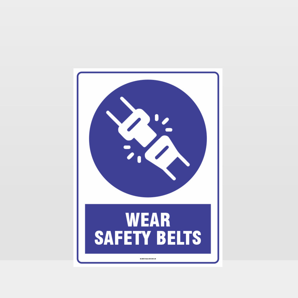 Customized Hazard Signs,Mandatory Wear Safety Belts Sign