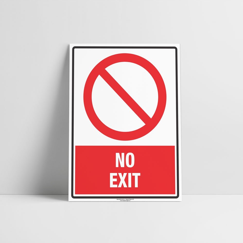 Custom Gate Signs,No Exit Sign