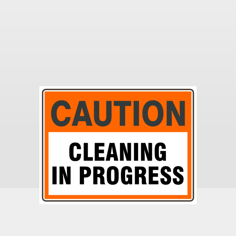 Custom Metal Sign,Caution Cleaning In Progress Sign