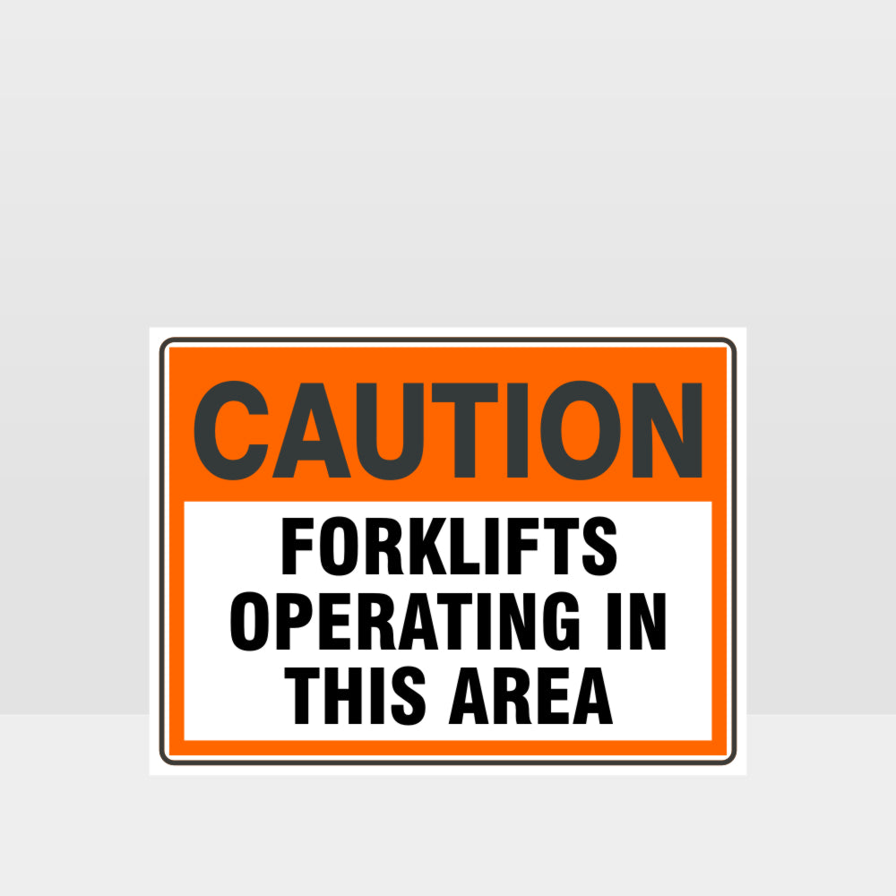 Custom Signs Outdoor Metal,Caution Forklifts Operating In This Area Sign