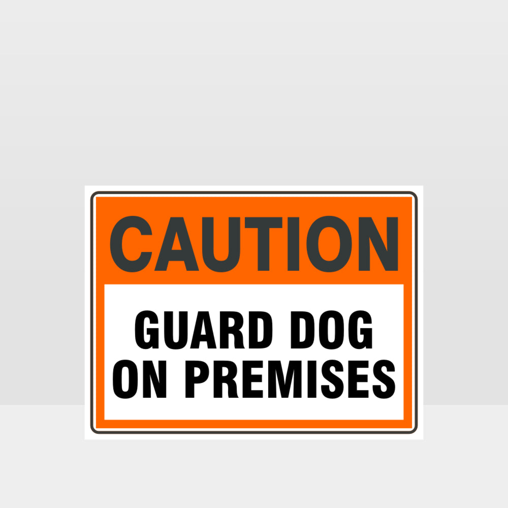 Custom Signs Outdoor Metal,Caution Guard Dog On Premises Sign