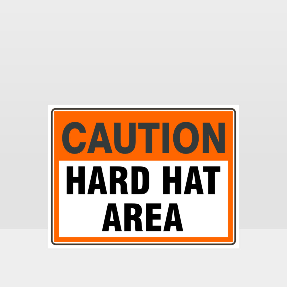 Custom Signs Outdoor Metal,Caution Hard Hat Area Sign