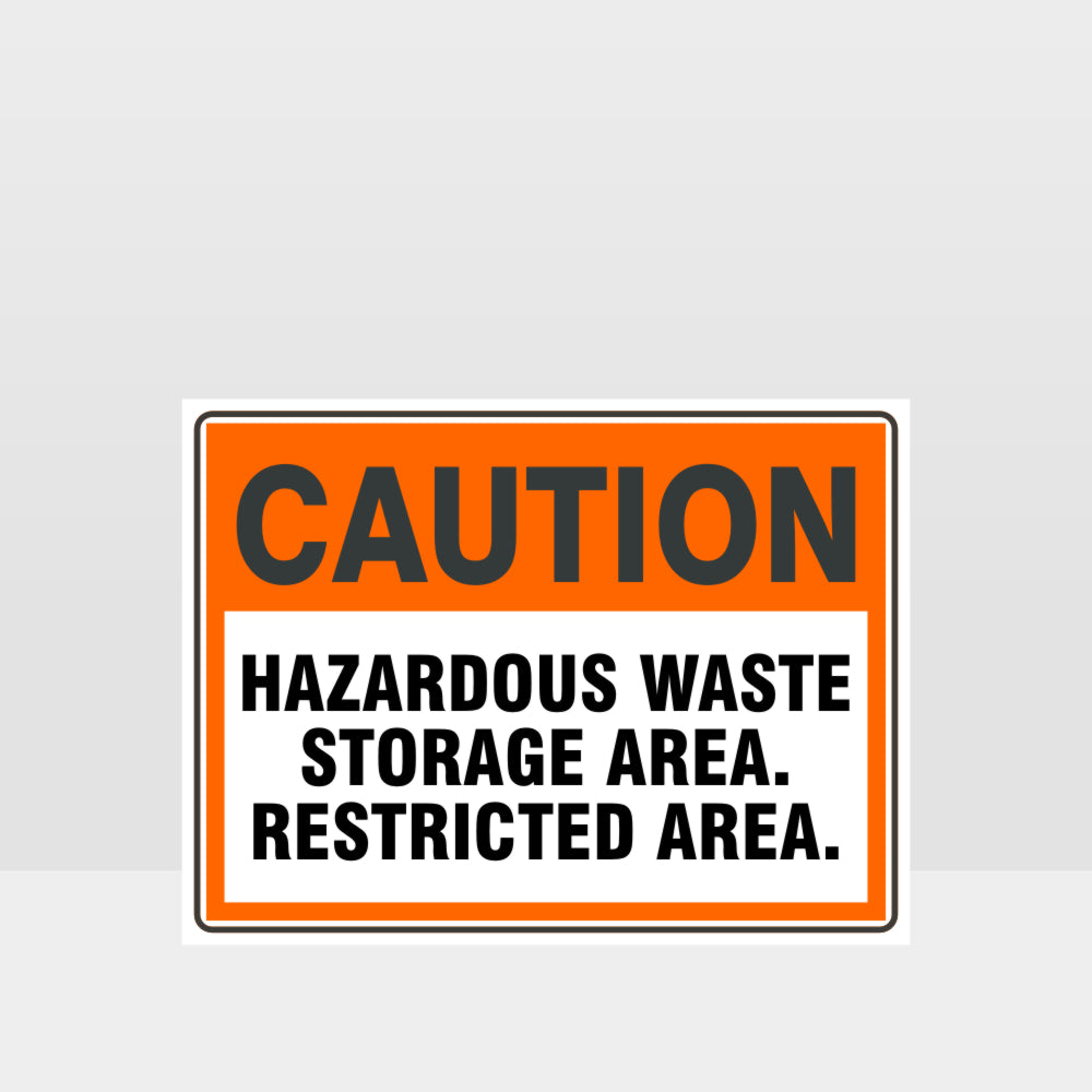 Custom Signs Personalized,Caution Hazardous Waste Storage Area Sign