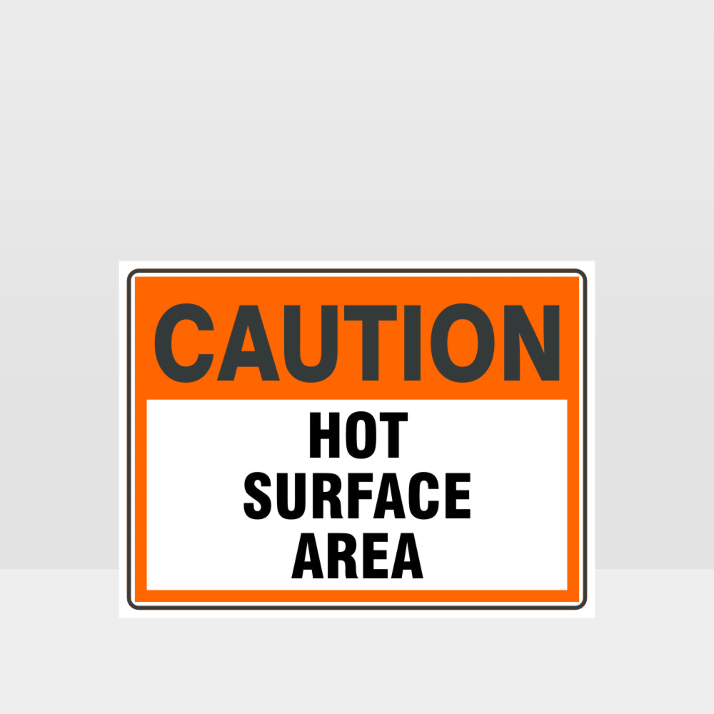 Customized Hazard Signs,Caution Hot Surface Area Sign