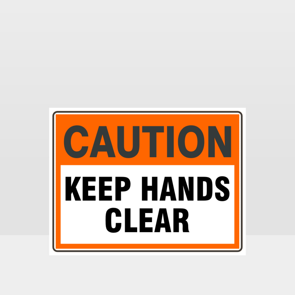 Custom Metal Sign,Caution Keep Hands Clear Sign