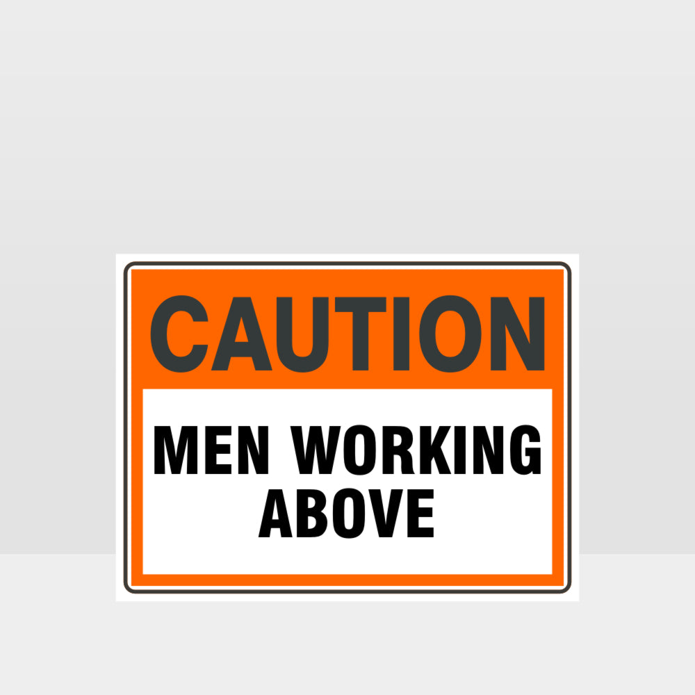 Custom Gate Signs,Caution Men Working Above Sign