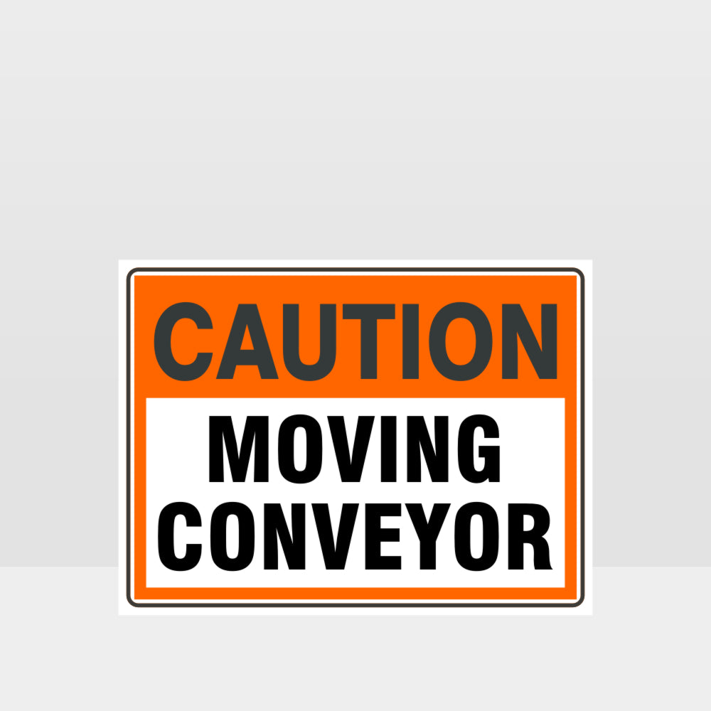 Custom Metal Sign,Caution Moving Conveyor Sign
