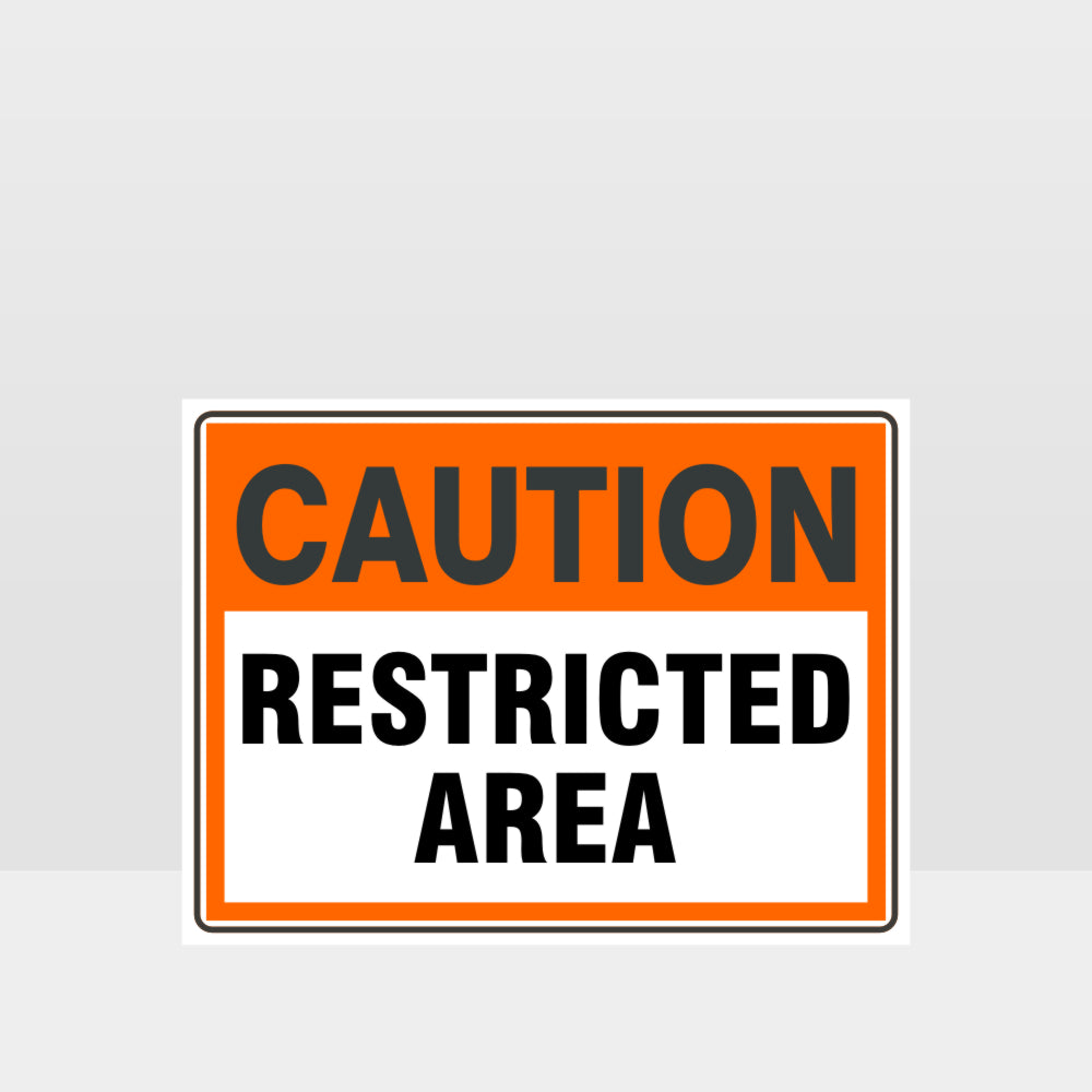 Customized Hazard Signs,Caution Restricted Area Sign