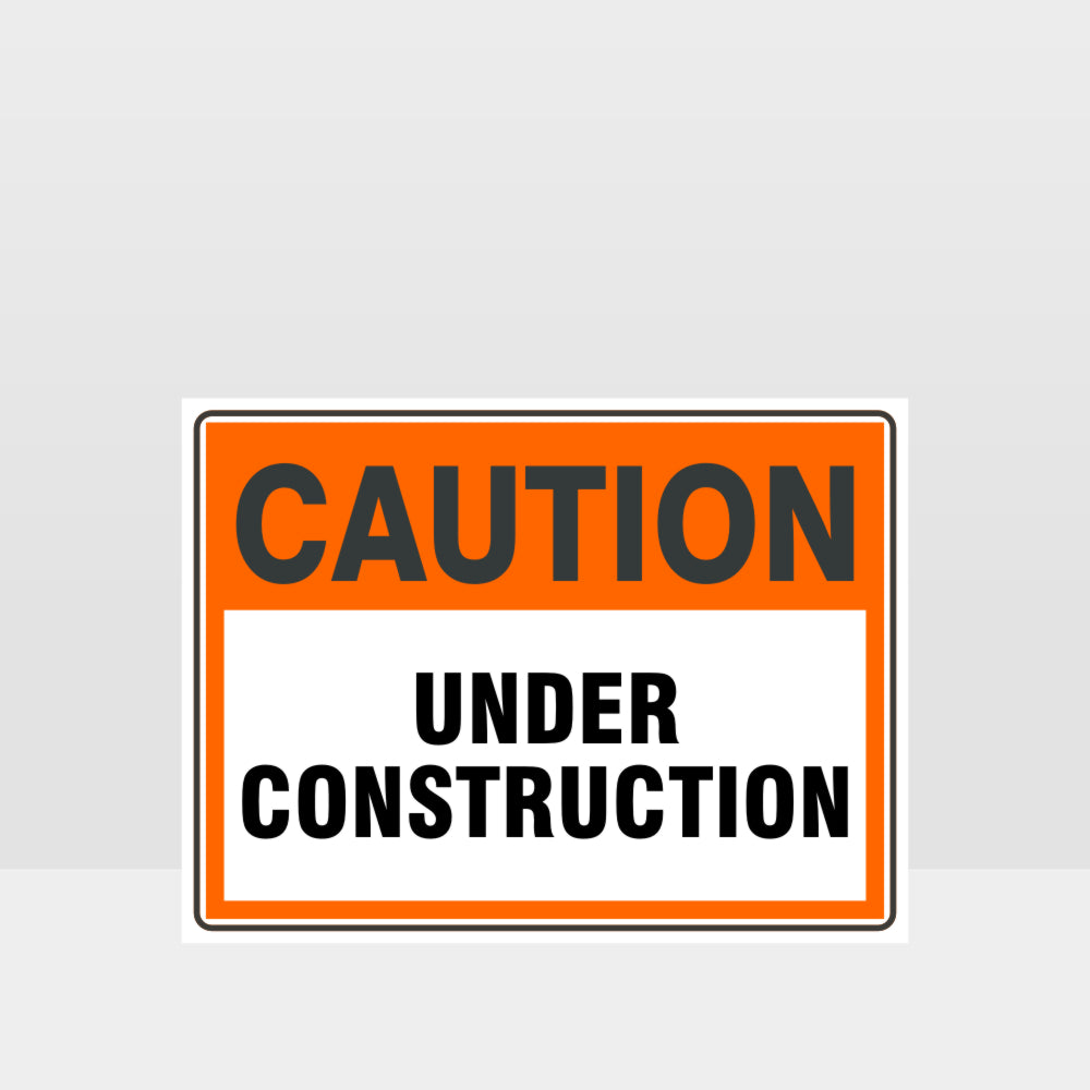 Custom Signs Outdoor Metal,Caution Under Construction Sign