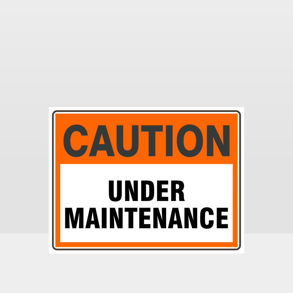 Custom Signs Outdoor Metal,Caution Under Maintenance Sign
