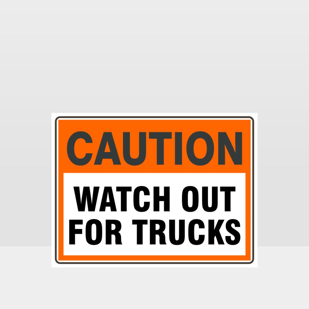 Custom Signs For Business,Caution Watch Out For Trucks Sign