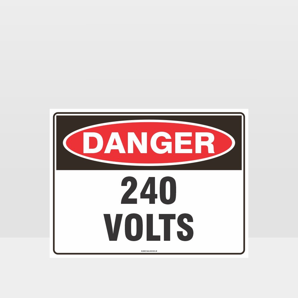 Custom Yard Signs,Danger 240 Volts Sign