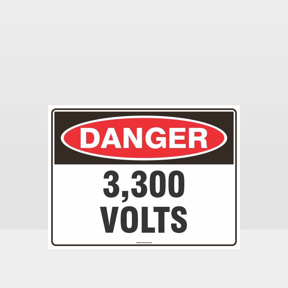 Custom Signs Personalized,Danger 3300 Volts Sign