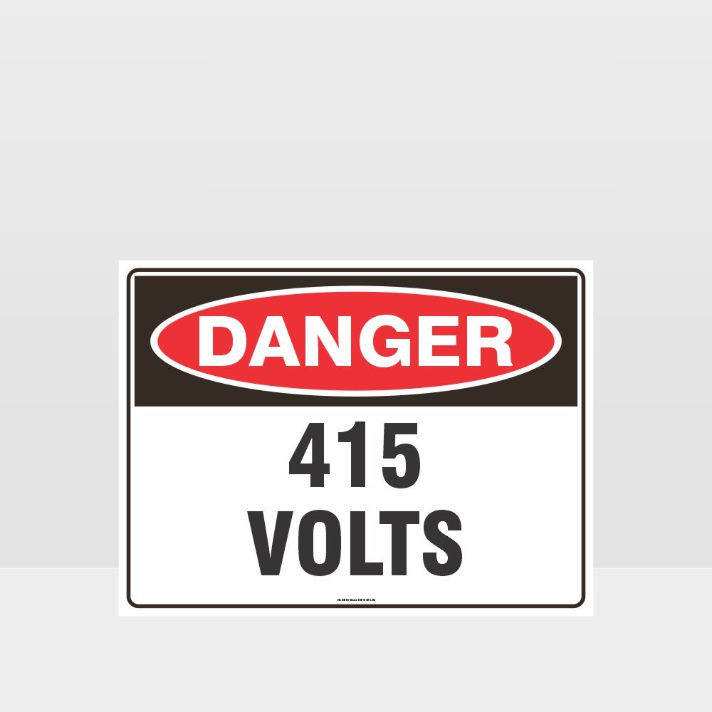 Custom Sign,Danger 415 Volts Sign