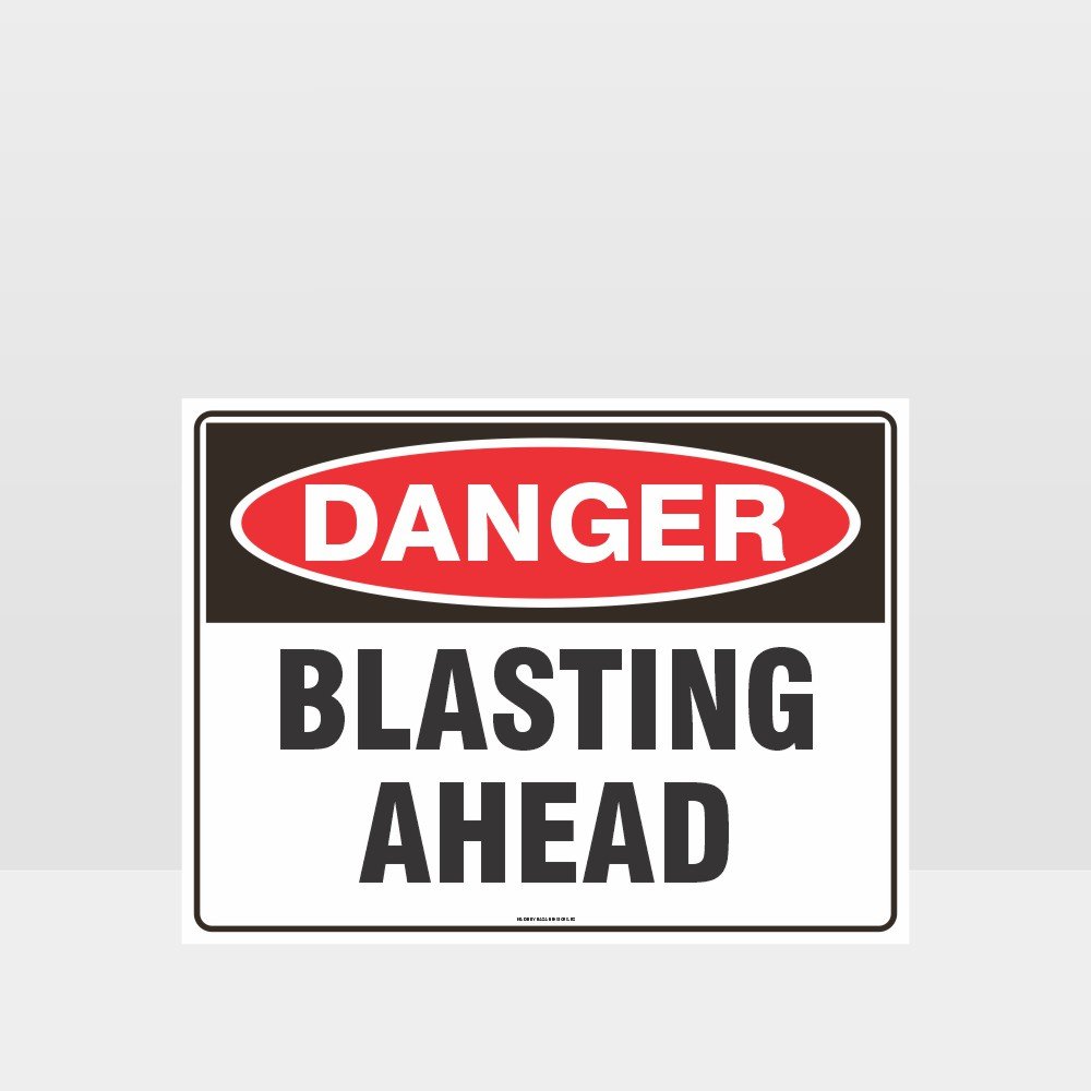 Custom Design Sign,Danger Blasting Ahead Sign