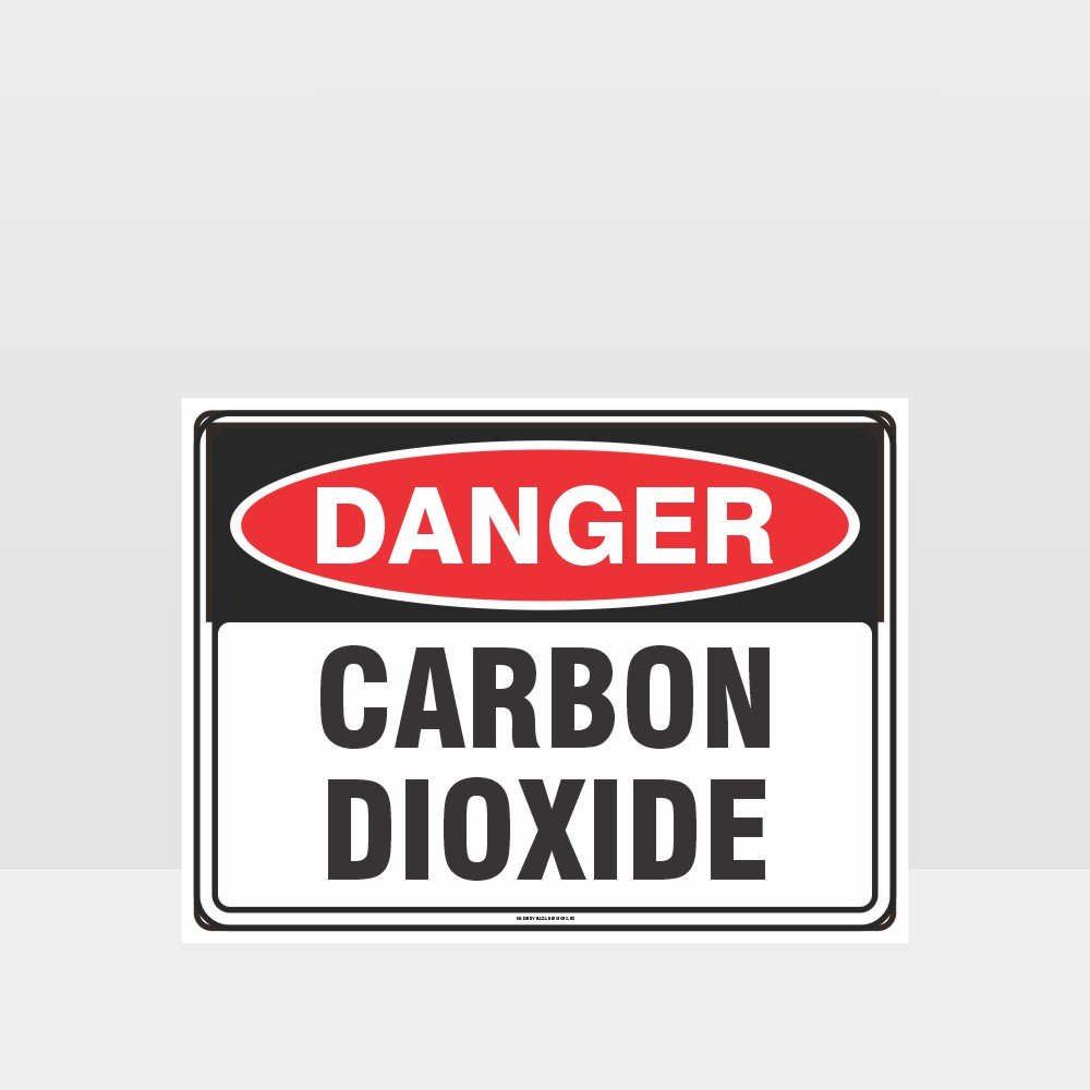 Custom Sign,Danger Carbon Dioxide Sign