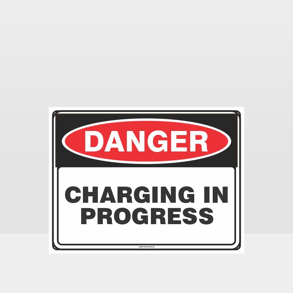 Custom Sign,Danger Charging In Progress Sign
