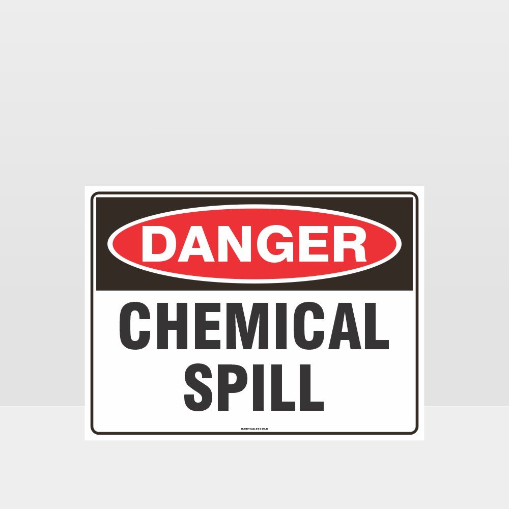 Custom Yard Signs,Danger Chemical Spill Sign