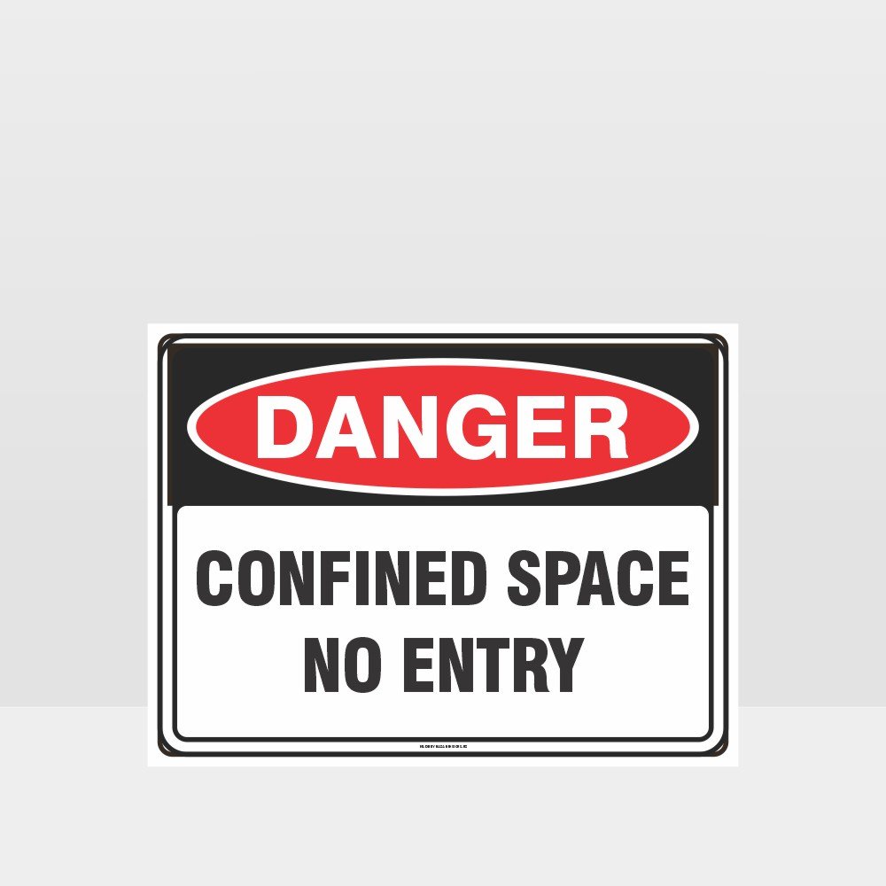 Custom Signs Outdoor Metal,Danger Confined Space No Entry Sign