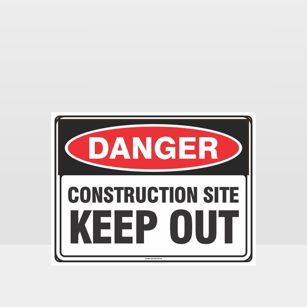Custom Metal Sign,Danger Construction Site Keep Out