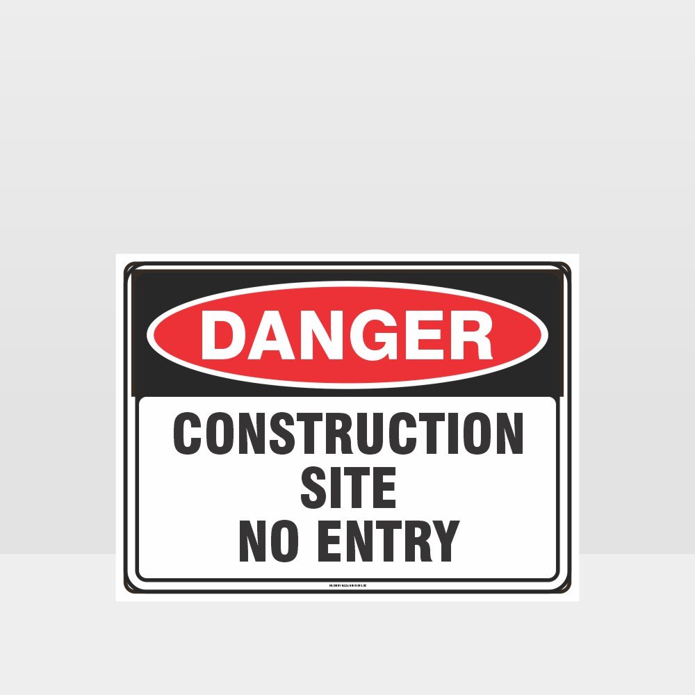 Custom Design Sign,Danger Construction Site No Entry Sign