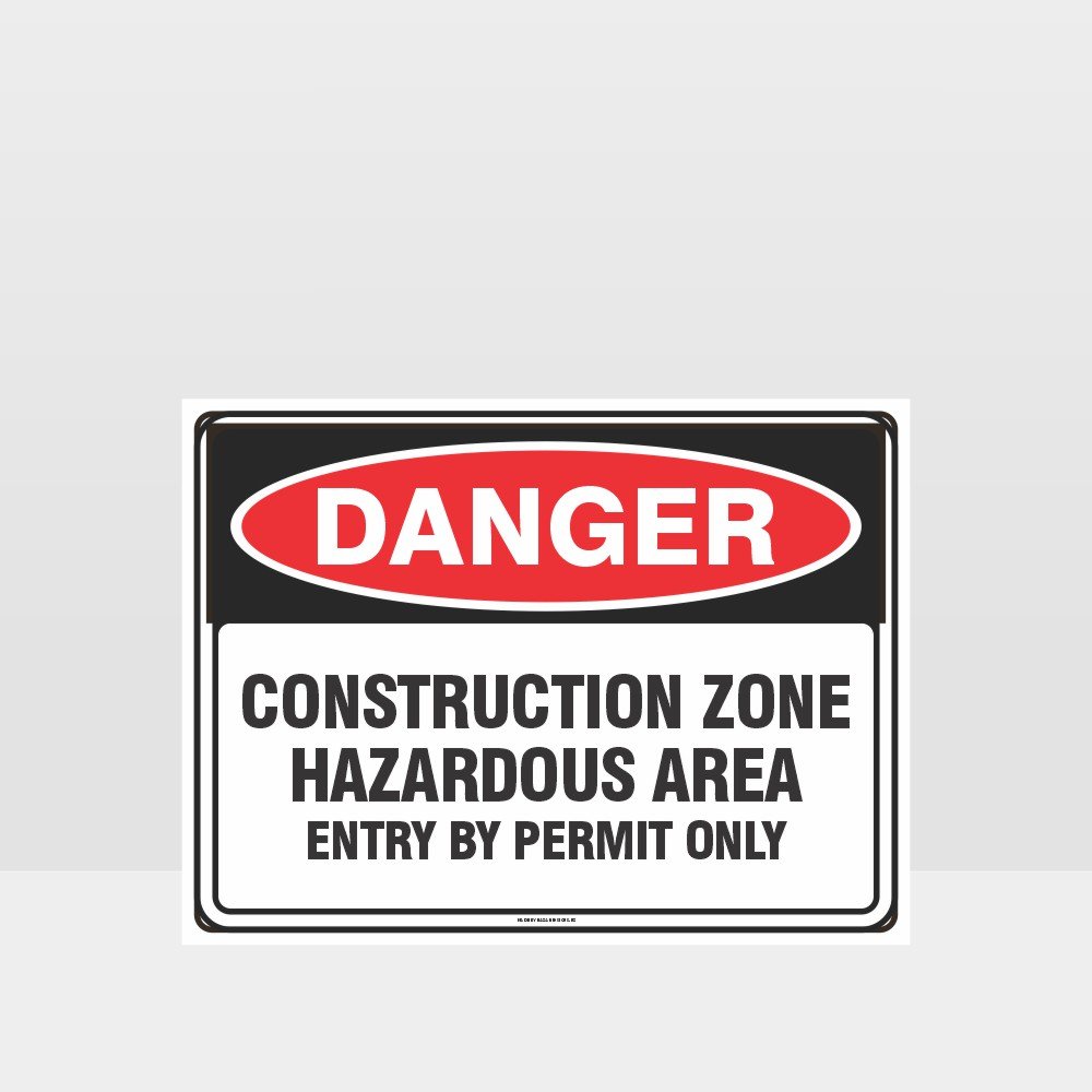 Custom Signs Personalized,Danger Construction Zone Hazardous Area Sign
