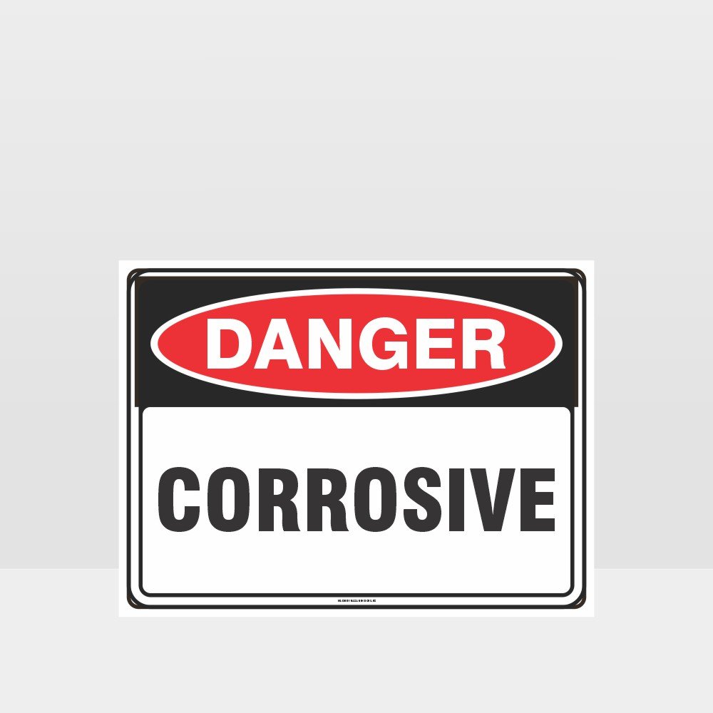 Custom Signs Outdoor Metal,Danger Corrosive Sign
