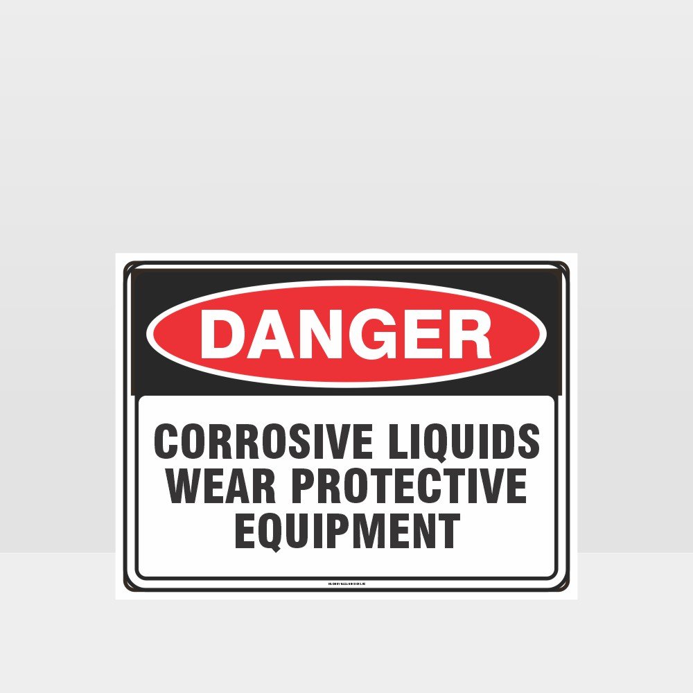 Custom Metal Sign,Danger Corrosive Liquids Sign