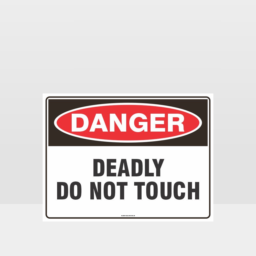 Custom Signs Personalized,Danger Deadly Do Not Touch Sign