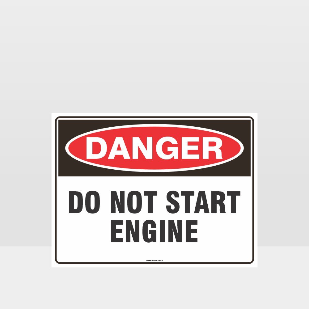 Custom Metal Sign,Danger Do Not Start Engine Sign