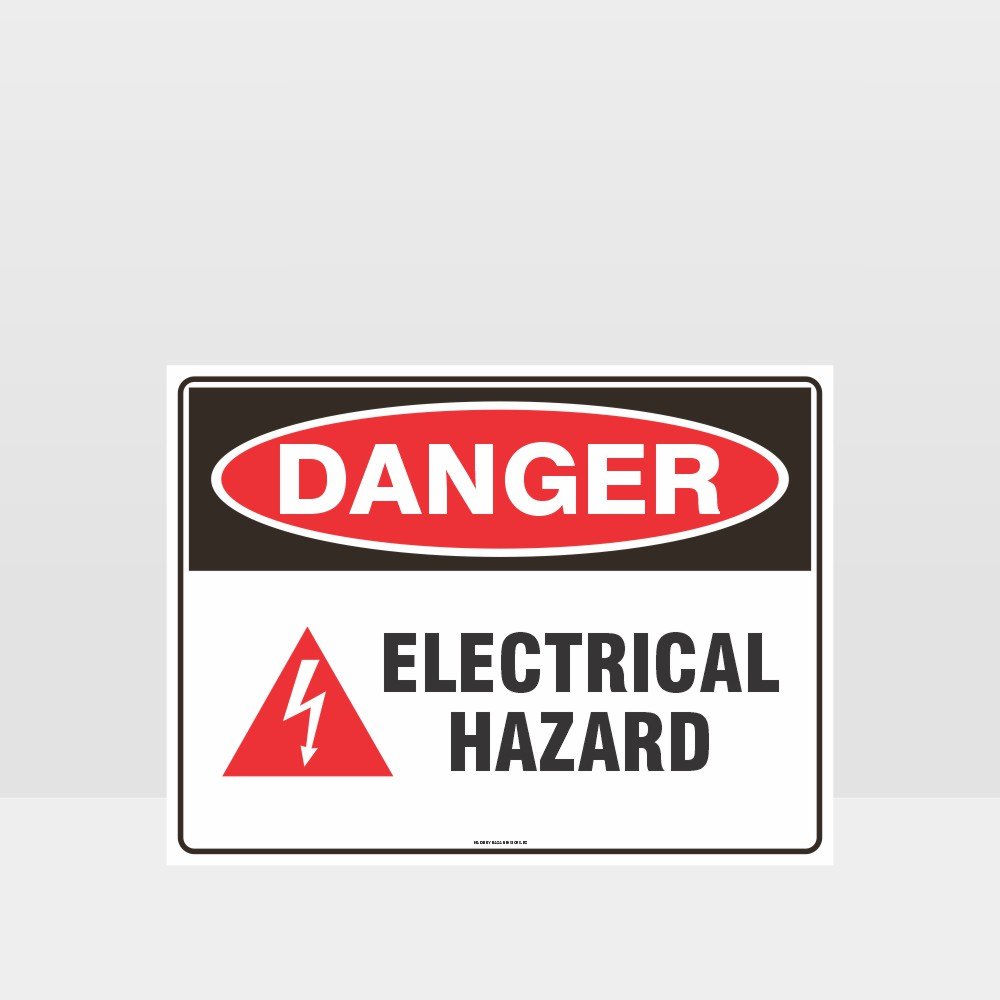 Custom Signs For Business,Danger Electrical Hazard With Symbol Sign