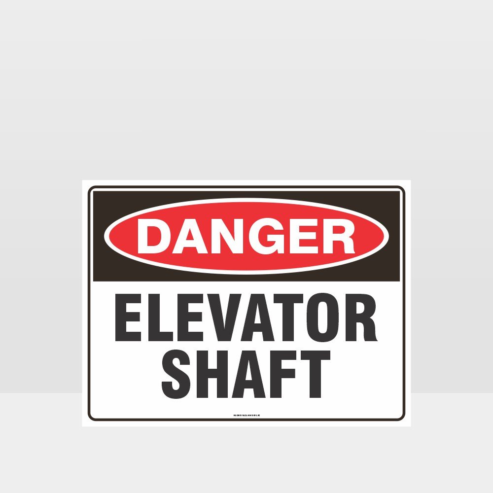 Custom Signs For Business,Danger Elevator Shaft Sign