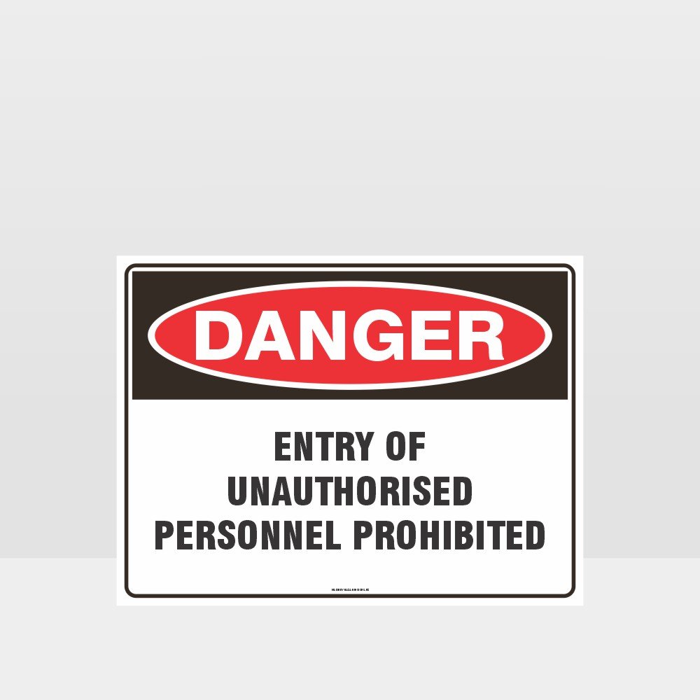 Custom Metal Sign,Entry Of Unauthorised Personnel Prohibited