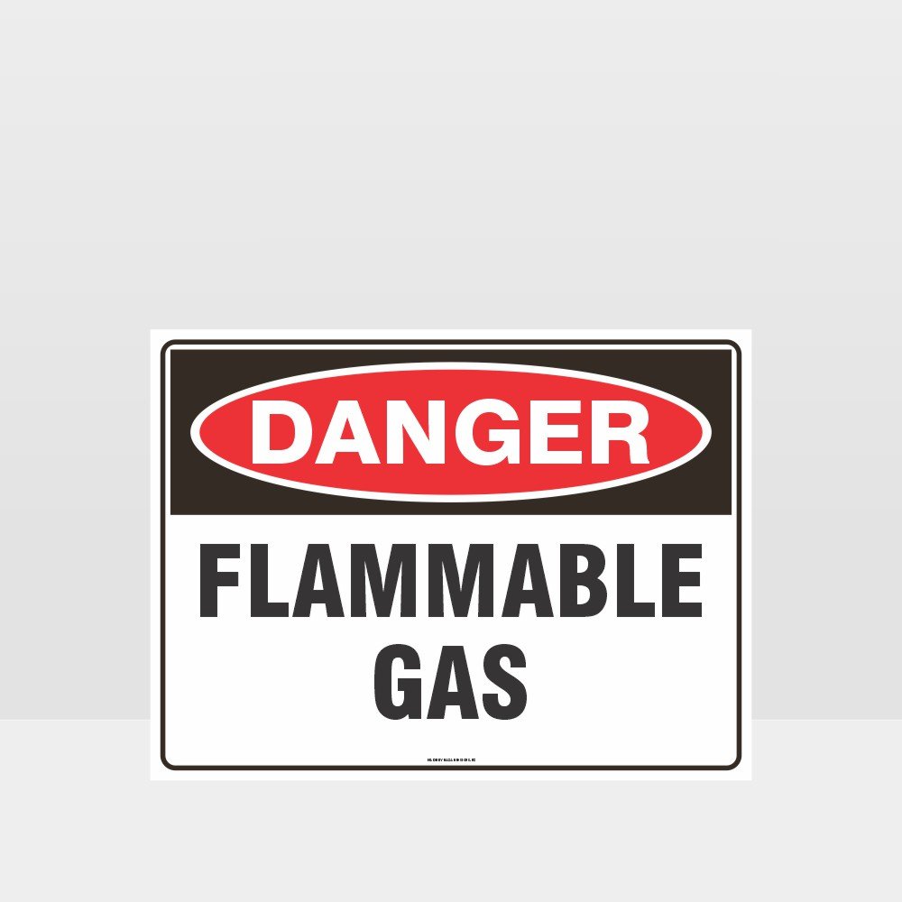 Custom Design Sign,Danger Flammable Gas Sign