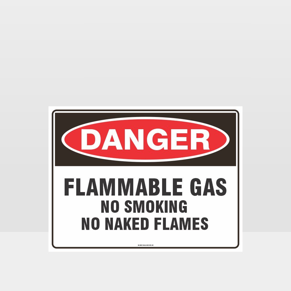 Custom Signs Outdoor Metal,Danger Flammable Gas No Smoking Sign