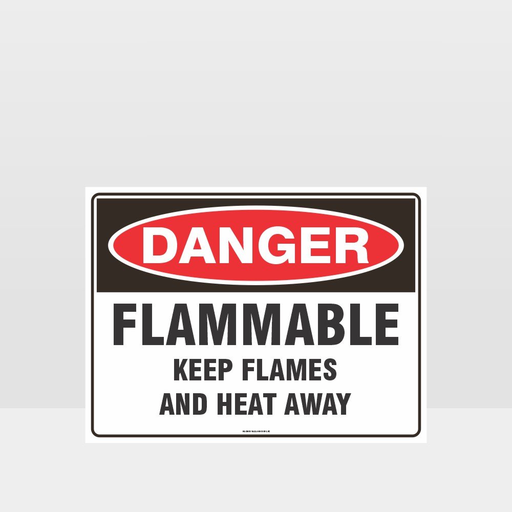 Custom Yard Signs,Danger Flammable Keep Flames And Heat Away