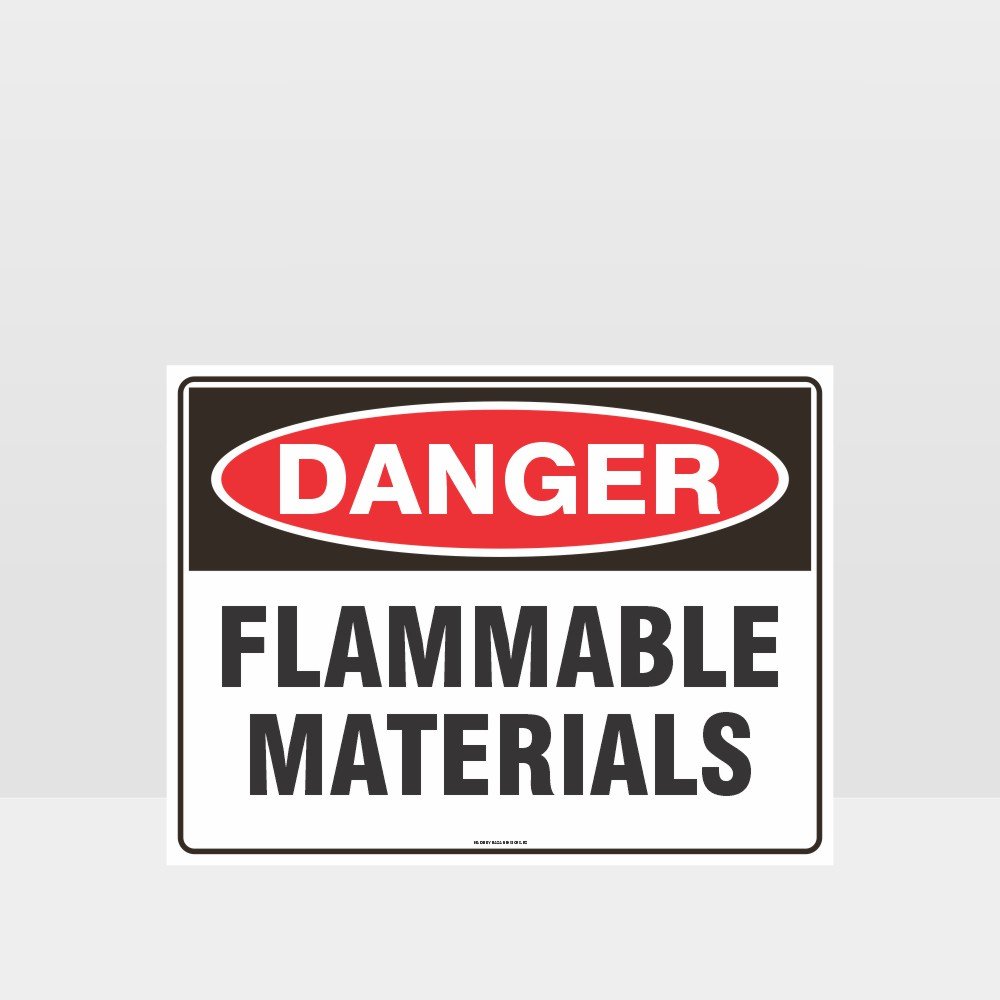 Custom Signs Outdoor Metal,Danger Flammable Materials Sign