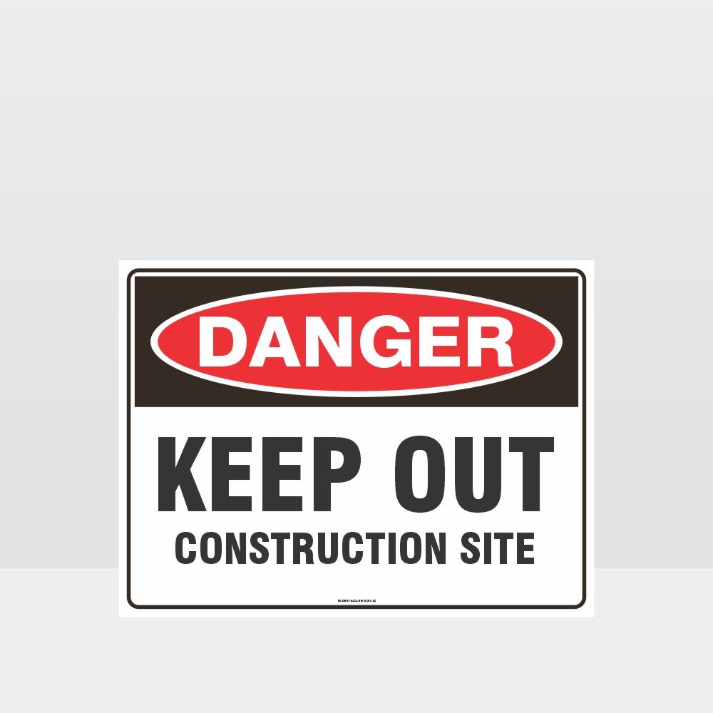 Customized Hazard Signs,Danger Keep Out Construction Site Sign