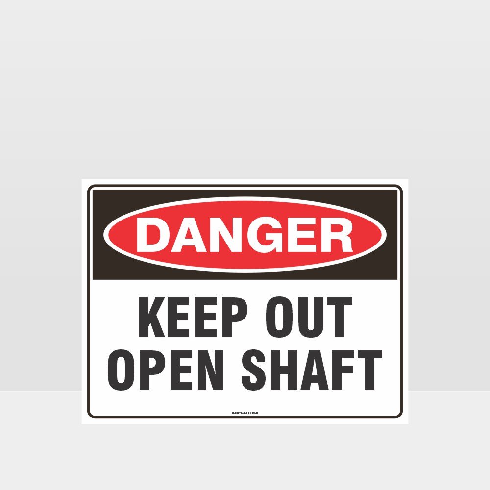 Custom Signs For Business,Danger Keep Out Open Shaft Sign