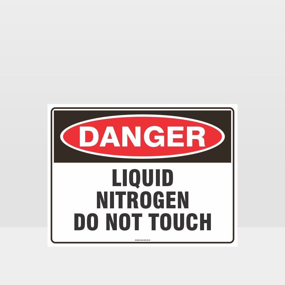 Custom Metal Sign,Danger Liquid Nitrogen Do Not Touch Sign