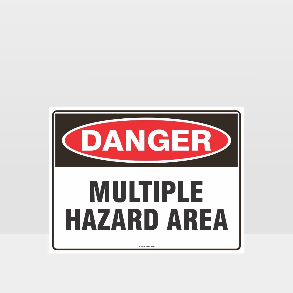 Custom Signs Personalized,Danger Multiple Hazard Area Sign