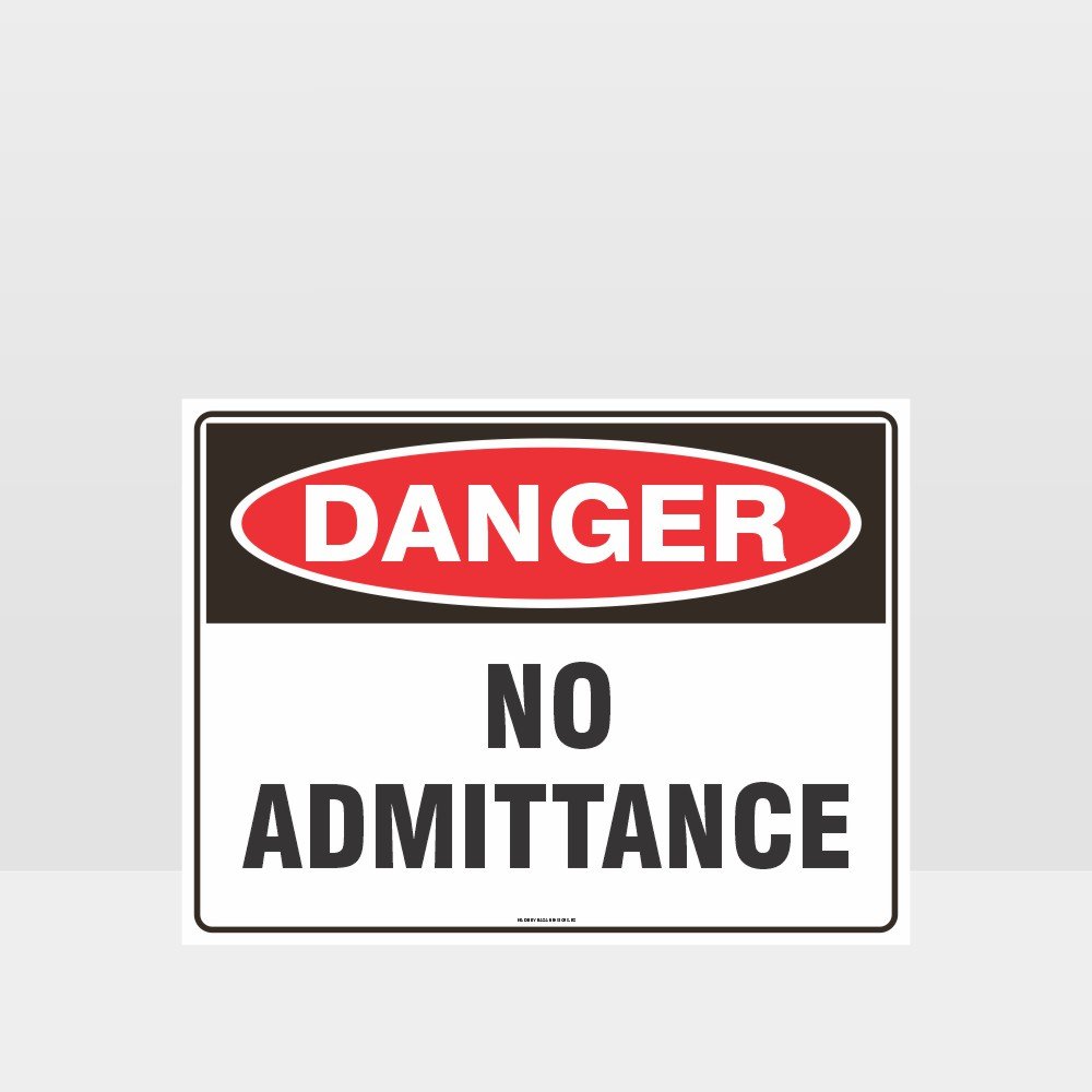 Custom Gate Signs,Danger No Admittance Sign