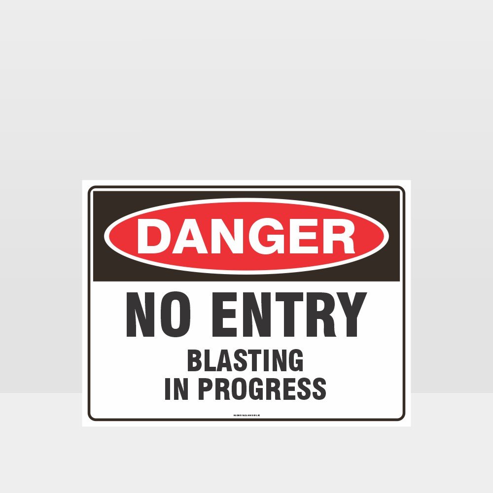 Customized Safety Signs,Danger No Entry Blasting In Progress Sign