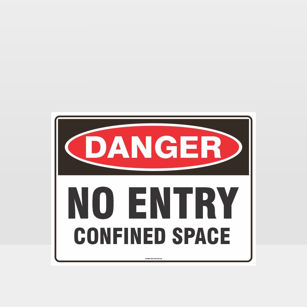 Custom Gate Signs,Danger No Entry Confined Space Sign