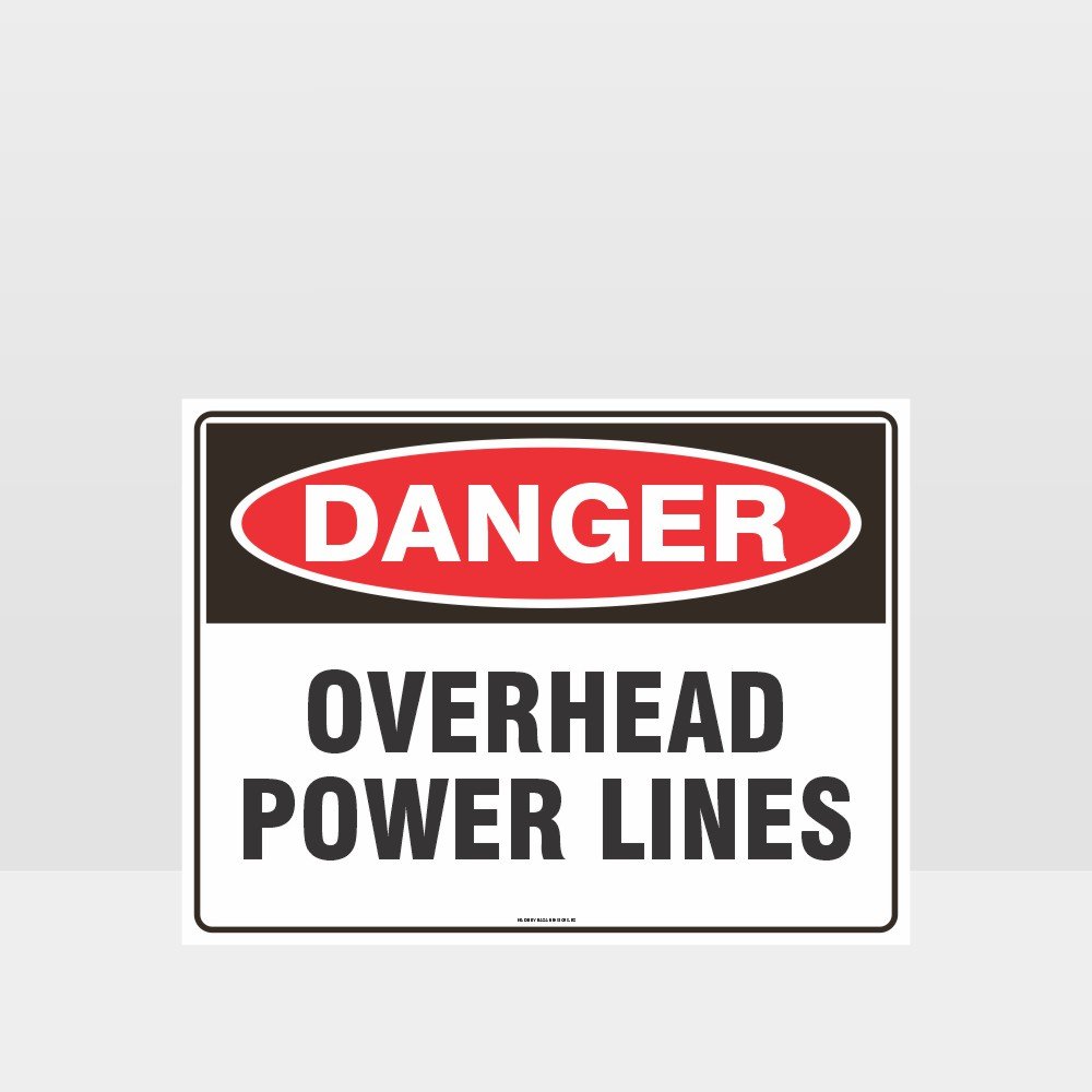 Custom Signs Personalized,Danger Overhead Lines Sign