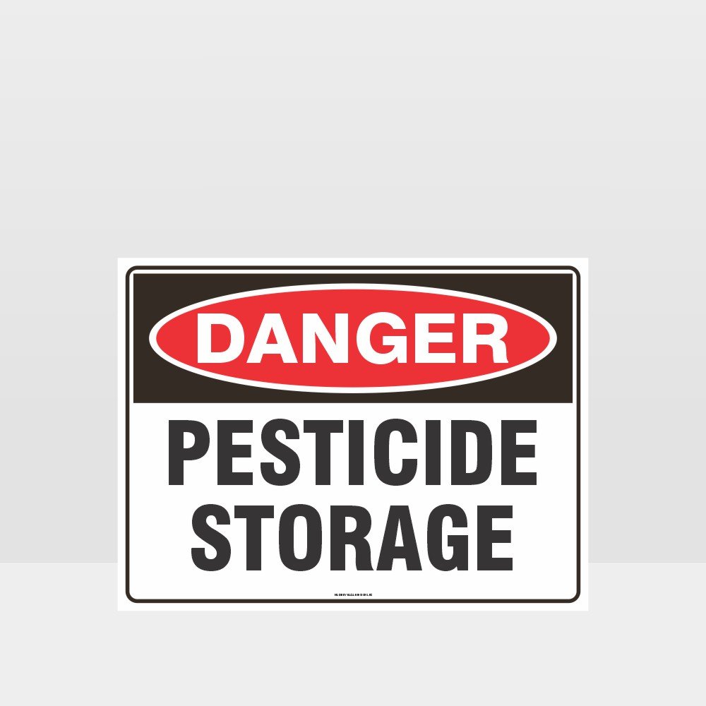 Custom Signs For Business,Danger Pesticide Storage Sign