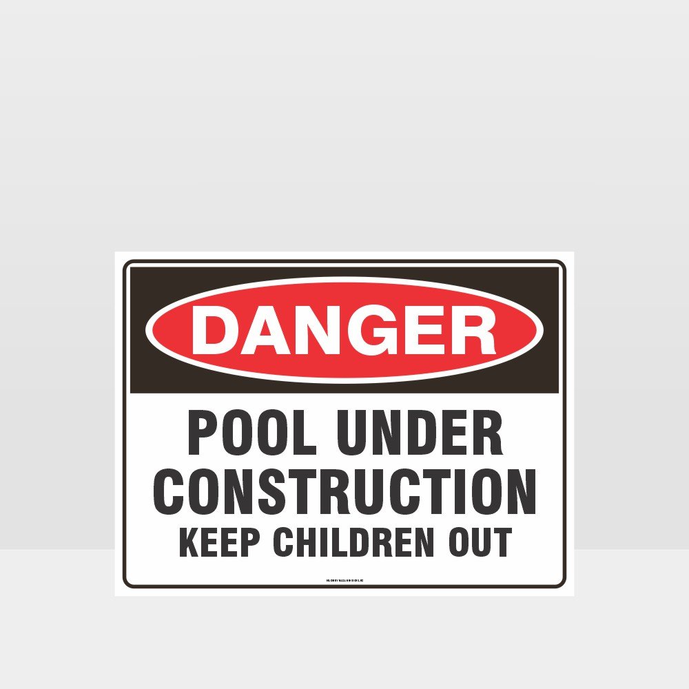 Custom Signs Personalized,Danger Pool Under Construction Sign