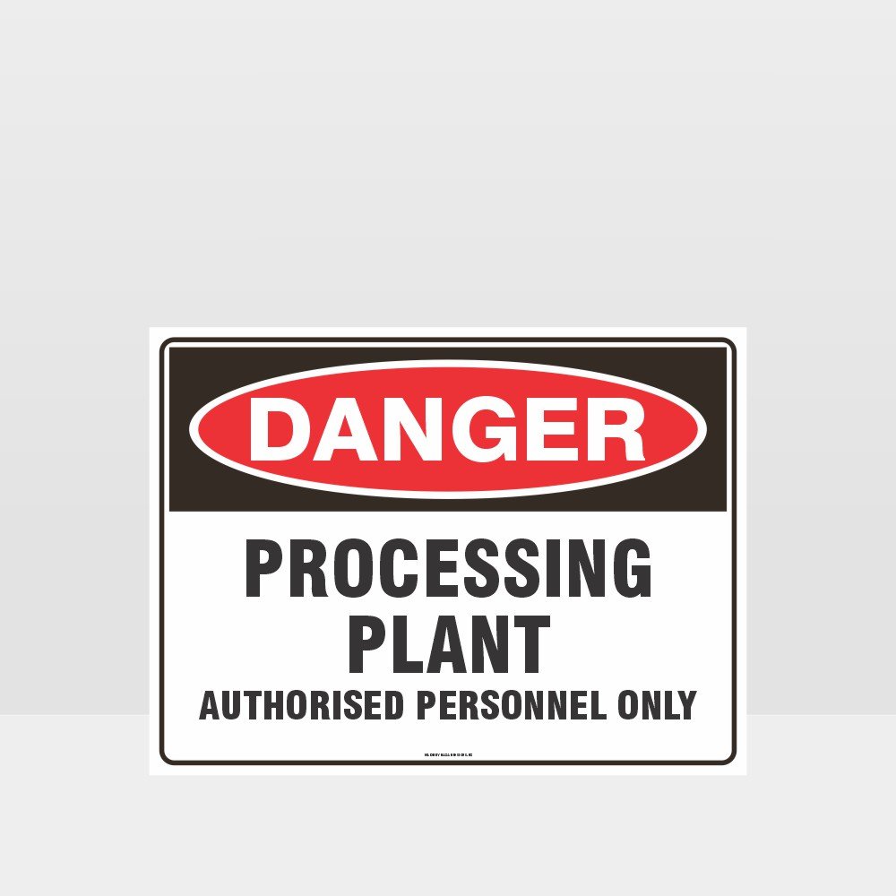 Custom Design Sign,Danger Processing Plant Sign