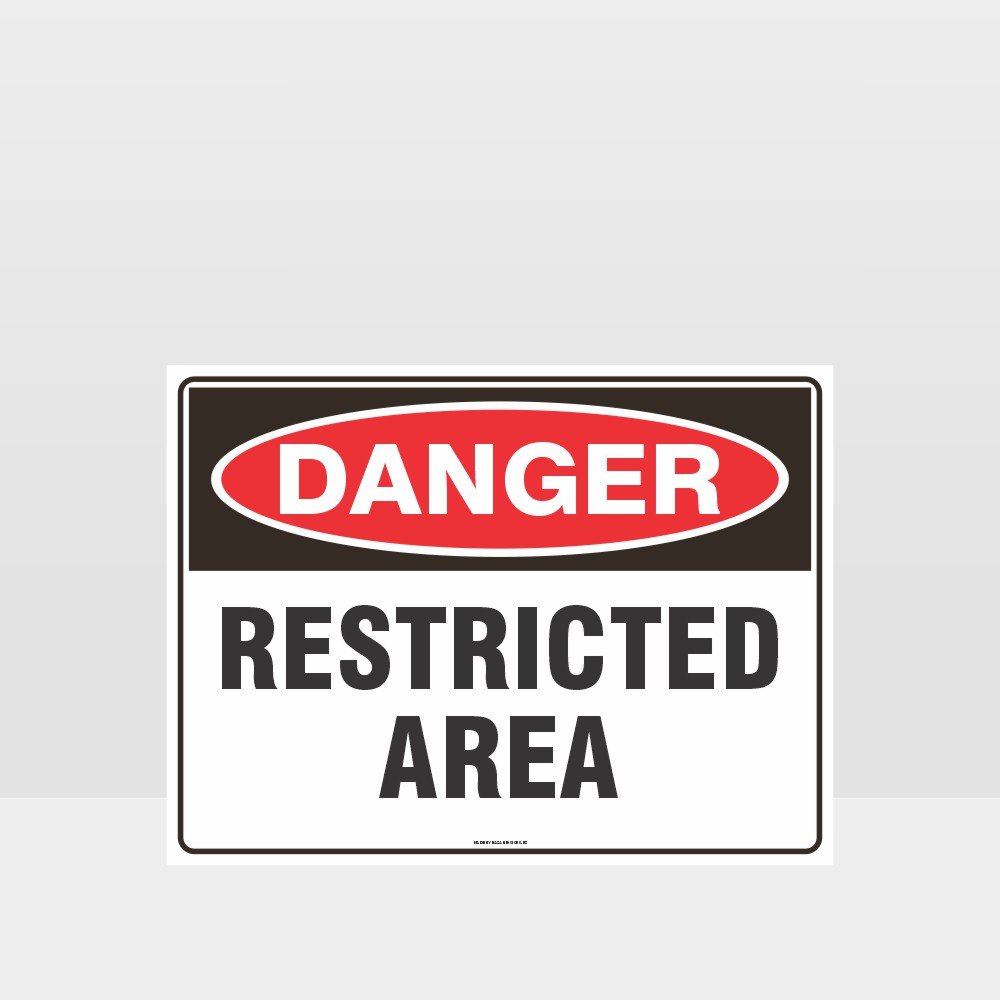 Custom Design Sign,Danger Restricted Area Sign